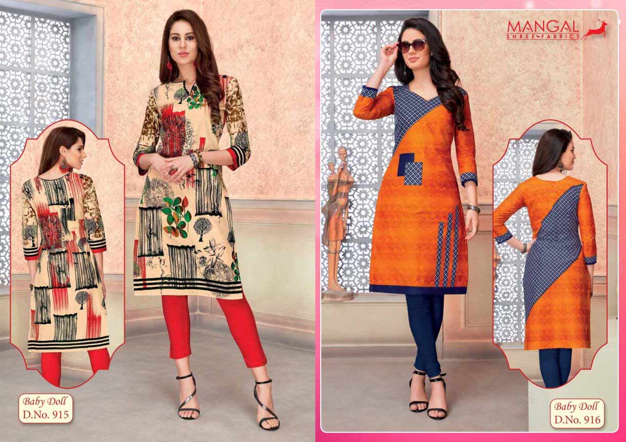 Baby Doll Vol-9 Mangal Shree Cotton Kurti Sets Baby Doll Vol-9 Mangal Shree Cotton Kurti Sets